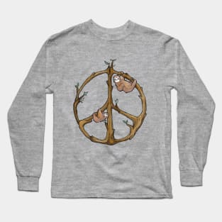 Peace Sloths Long Sleeve T-Shirt